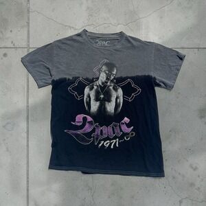 Tupac Shakur 1971 Memorial Graphic T-Shirt Size Small Black Rap Tee 2Pac
